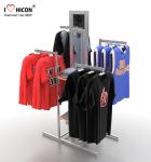 Your Logo Clothing Store Fixtures Display Clothes Rack 4-way For Retail Store