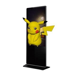 China 49 Free Standing Digital Signage , 3D Digital Advertising Kiosk 4k Resolution on sale