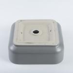 Non-Leakage Square Ceramic Bathroom Sink No Seams Retro Grey Wash Basin