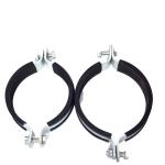 Gold Electro Galvanized Steel Conduit Clamps TPE Cushioned Pipe Clamp SS316