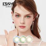 Big Diameter Colored 14mm Contact Lens Peggy Gray Blue Green For Halloween