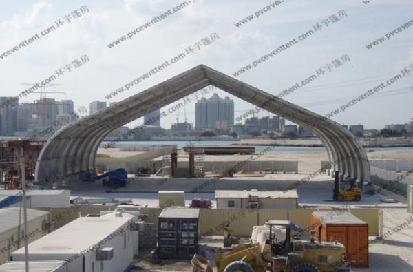 Large Outdoor Temporary Hangar Structures , Airplane Hangar Tent With PVC Walls