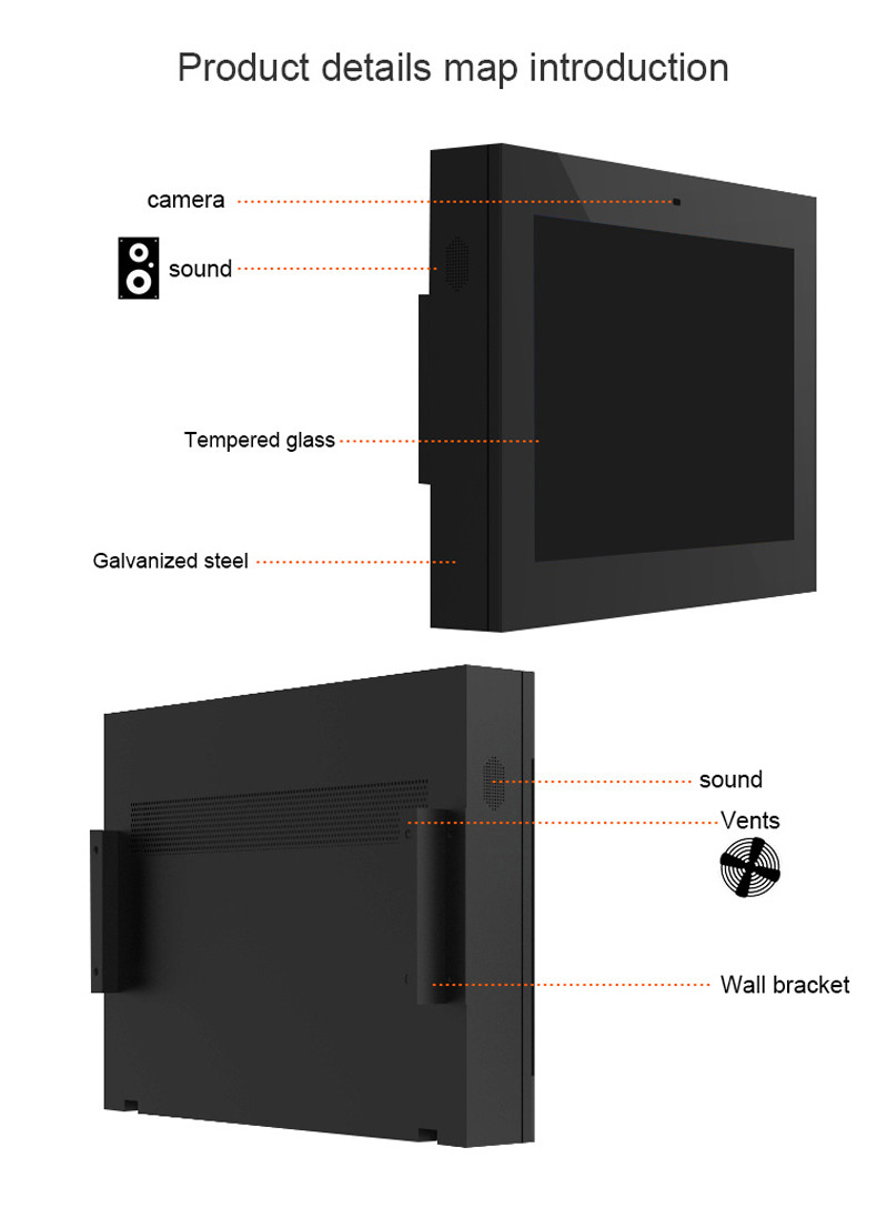Customizable Outdoor Lcd Digital Signage With Ac 110-240v
