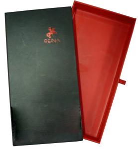 Wholesale Black and Red Drawer Keepsake Gift Boxes for Men's Tie , logo shining from china suppliers