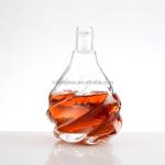 Hot Stamping Super Flint Glass Whiskey Vodka Transparent Bottles for Bar Sleek