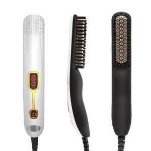 Wholesale 6 Adjustable Temperature 19W Beard Straightener Brush from china suppliers