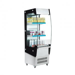 China R290 Upright Glass Door Chiller R404a 180L Open Air Cooler open display case on sale