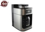 OEM 1.25L Home Coffee Machines Black Silver Grinder 300*200*310mm 220V-240V