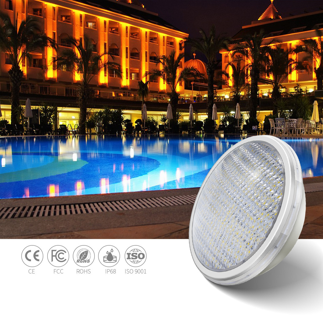 Waterproof 18W Par56 Pool Light ABS 1700LM Circular Led Pool Light