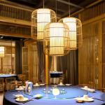 Chinese pendant lamps bamboo art Japanese tatami homestay Hotel Garden Bamboo