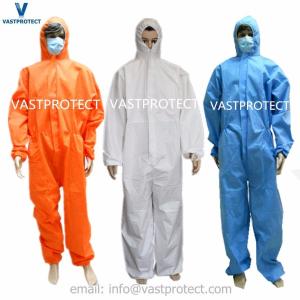 Wholesale Seam Bounded Industrial Safety Protective Disposable Work Coverall Certificate Ce Type 5/6 Cat 3 from china suppliers