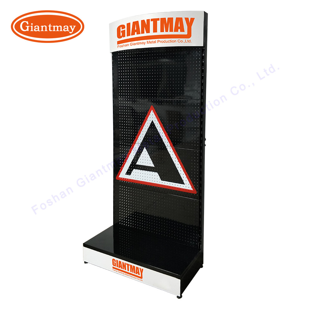 Free Standing Tool Floor Rack for Retail Shop Metal Display