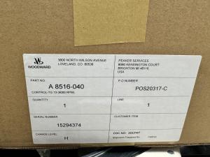China Woodward A8516-040 Governor 6000rpm Valve Actuator PLC Modules on sale