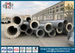 Hot Dip Galvanized Power Tower Steel Tubular Pole Joint With Flange Mode
