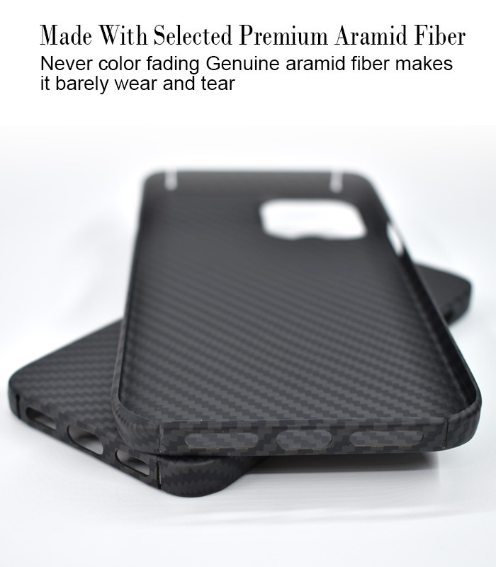 Military Grade 0.65mm Thickness Matte Aramid Fiber iPhone 12 Case