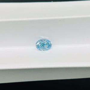Wholesale ZKZ Diamonds 1 Carat Size Oval Loose Lab Grown Blue Diamonds VVS2 from china suppliers