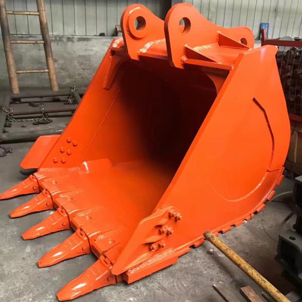 0.65 Cbm Hitachi Excavator Rock Bucket Wear Resistant Q355B Material