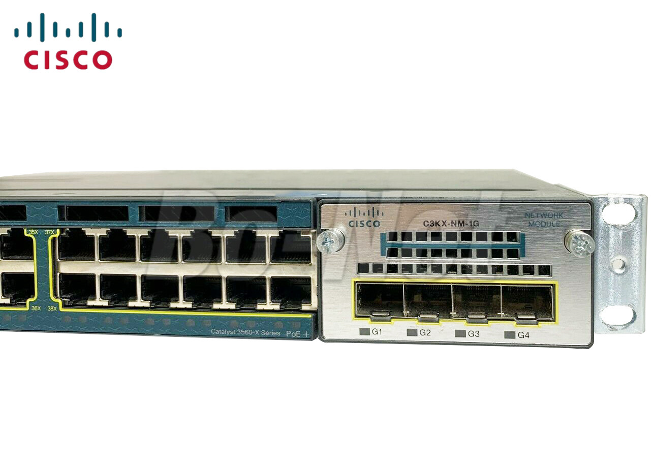 Layer 3 Used Cisco Gigabit Switch WS-C3560X-48P-S 3560X 48 X 10/100/1000 Etherne PoE+