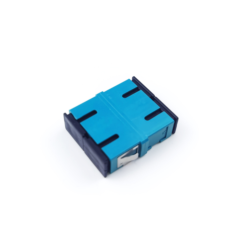 Optical Fiber Active Connection Simplified Eared Dustproof SC Simplex Coupler with APC