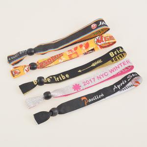 Wholesale RFID Polyester Woven Wristband for Evening/Party/Festival and Gift ,wristband closoure from china suppliers