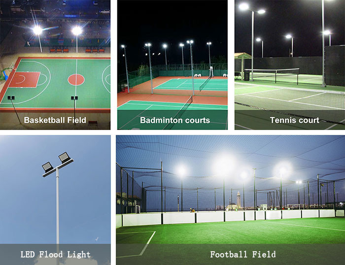 Outdoor led flood lights application 100W 150W