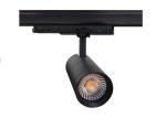 Black Aluminum 10w LED Track Spotlights With Rotatable Base , Cob LED Track