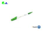 Reusable E2000 APC Simplex 9 / 125μm Fiber Optic Connectors Green Color Quick