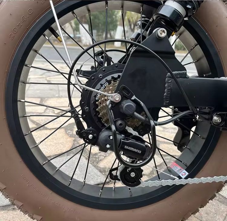 20 Inch Fat Tire 73 Style Ebike 7 Speed Electric Mountain Bike 48V 500W 750W 1000W Retro Full Suspension Electric Bike
