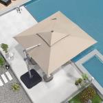 Outdoor Furniture Cushion Folded Cantilever Parasol with Metal Umbrella Carton