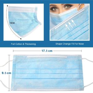 Wholesale High BFE 95%-99% Blue Disposable Protective Face Mask Skin Friendly For Adults from china suppliers