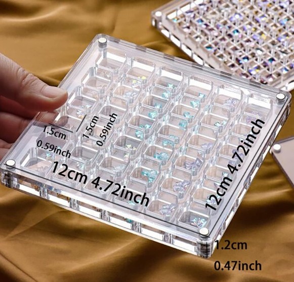 High Transparent DIY Magnetic Seashell Collection Clear Acrylic Display Case For Travelling