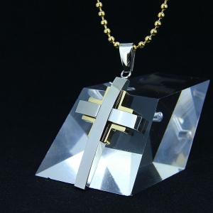 Wholesale Fashion Top Trendy Stainless Steel Cross Necklace Pendant LPC335 from china suppliers