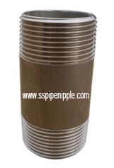 Wholesale SCH40 STAINLESS STEEL THREADED PIPE NIPPLE NPT 304/316 ASTM A312 from china suppliers