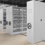 Safety High Efficiency Movable Filing Cabinet For Museum CE Certified