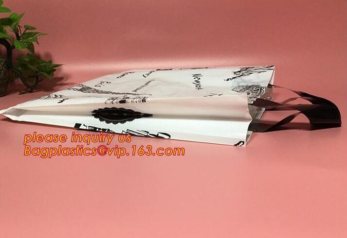 Wholesale Die Cut Handle Eco-Friendly Custom Design Shopping Gravure Printing Groceries Plastic Bags With Logo bagease