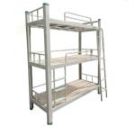 Thickened Steel School Furniture Three Layers Metal Bunk Bed Less Space