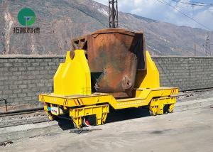 Wholesale 50-100 Ton Interbay High Temperature Resistance Metal Ladle Railway Cart Hot Slab Transfer Truck from china suppliers
