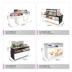 Makeup Display Stand Platinum Wood Promotion Cabinet for Cosmetic Retail Shop