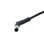IP67 Waterproof Circular Connector Female Molding M5 M8 M12 Black Cable