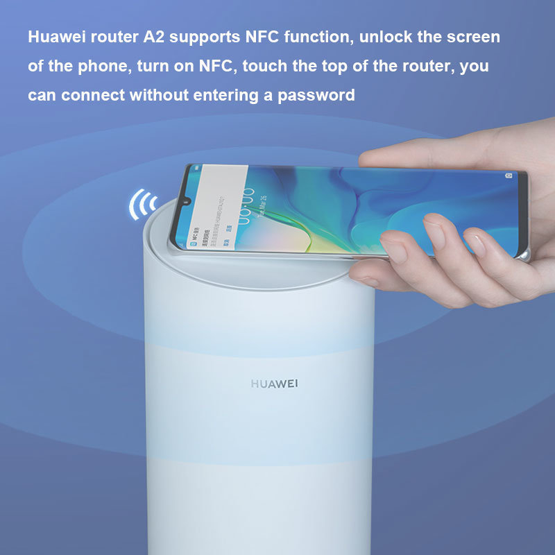 Huawei Router A2 Mobile Game Acceleration Wider Coverage NFC Access Gigabit Quad Core Tri-Band 4G WiFi Wireless CPE Routers
