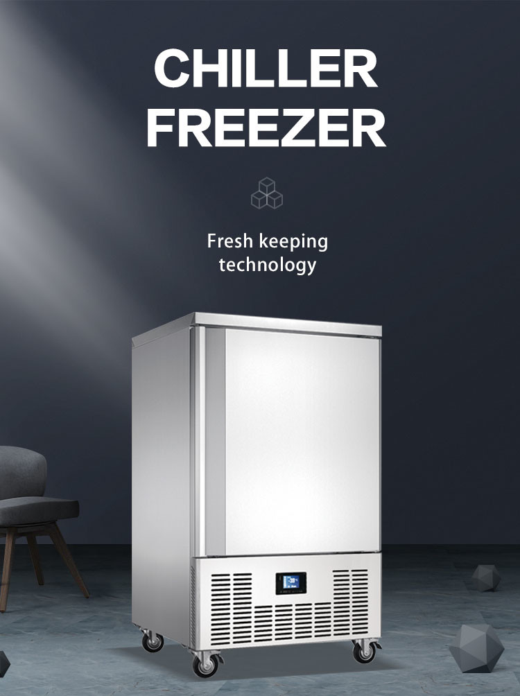 15 Trays Blast Freezer Chiller Fast Freezing , 1500w Commercial Blast Chiller