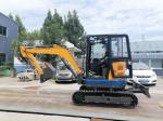 CE Euro 5 Engine 4 Ton Mini Excavator Mini Rubber Tire Excavator Low Consumption