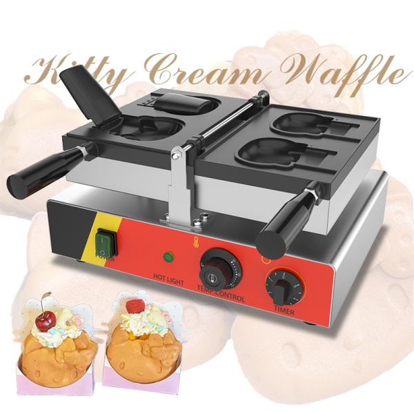 Temperature Range of 50-300C Cat Shaped Hello Kitty Taiyaki Waffle Machine for