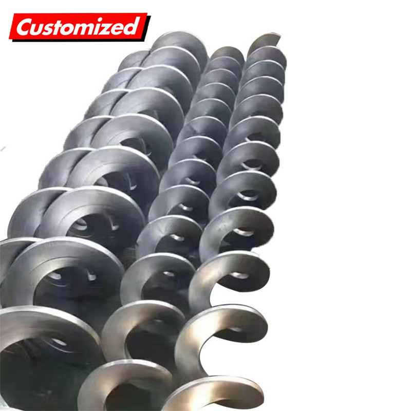 New Continuous Screw Blade Stainless Steel Spiral Auger For Manufacturing Plant And Harvester Spiral Conveyor Easy Operation Screw Conveyor