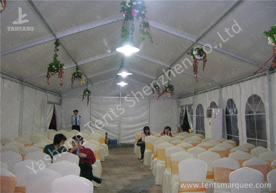6M Modular Design Commercial Event Tents , Outdoor Event Canopy With Soft PVC Windows