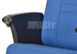 Aluminum Legs Auditorium Church Seating High End Fabric Materials Custom Color