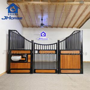 Wholesale Horse Stable Door Powder Coated Steel Wood Pallet Stalls For Farm Horses European Horse Stalls from china suppliers