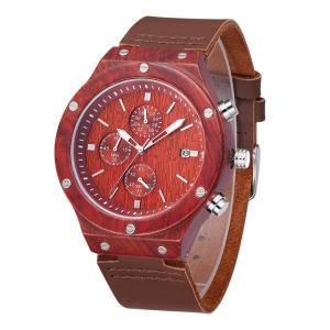 Wholesale Simple design dial wooden watch case wooden watches for men from china suppliers