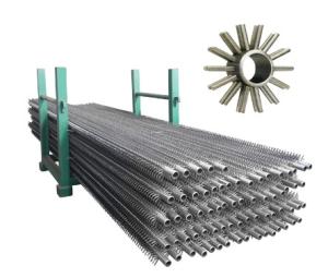 Wholesale Extruded Carbon Steel Fin Tube Black Painted Clear Color Solid Serrated Fins 1-5mm Thickness from china suppliers