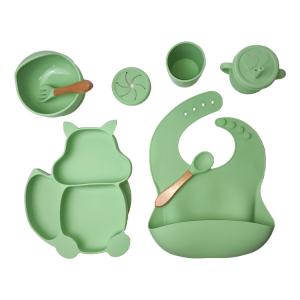 Wholesale Squirrel Shape Suction Cup Plates And Bowls Silicone 6 Pcs OEM Food Grade from china suppliers
